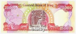 50,000 Iraq Iraqi Dinar 2 x 25,000 Dinar Notes Unc Limit Of 3 Sets Per Person