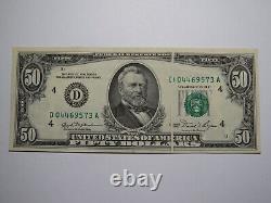 $50 1981 Gutter Fold Error Cleveland Federal Reserve Bank Note Currency Bill UNC