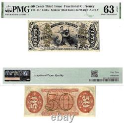 50 Cents Third Issue Fractional Currency Fr. 1347 PMG Choice UNC 63 EPQ