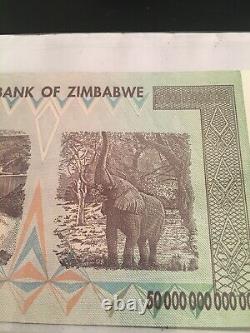 50 TRILLION ZIMBABWE DOLLARS UNC 2008 ZIM BANKNOTE, AA Zim Money / Currency