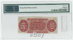 50c Fractional Currency Third Issue PMG UNC 62 EPQ Fr 1347 Red Back Surcharge