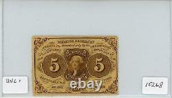 5C Postage Currency Fractional Note in Uncirculated+ Condition #10268