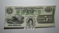 $5 18 East Haddam Connecticut Obsolete Currency Bank Note Remainder Bill UNC++