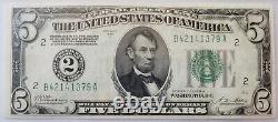 $5 1928A CH UNC64 PPQ Fed Res Note New York Set of 2 Consecutive Serial Numbers