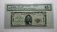 $5 1929 Lake Village Arkansas Ar National Currency Bank Note Bill #13632 Unc65