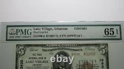 $5 1929 Lake Village Arkansas AR National Currency Bank Note Bill #13632 UNC65