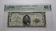 $5 1929 Lake Village Arkansas National Currency Bank Note Bill #13632 Unc65 Pmg