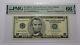 $5 2003 Repeater Serial Number Federal Reserve Currency Bank Note Bill Pmg Unc66