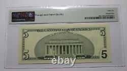 $5 2003 Repeater Serial Number Federal Reserve Currency Bank Note Bill PMG UNC66