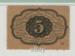 5 Cent First Issue Fractional Currency Fr. 1228 Pmg Choice Unc 64 Perforated Edge