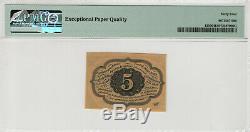 5 Cent First Issue Fractional Postal Currency Fr. 1230 Pmg Choice Unc 64 Epq(006)