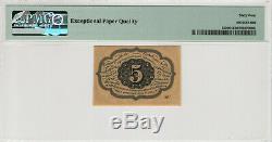 5 Cent First Issue Fractional Postal Currency Fr. 1230 Pmg Choice Unc 64 Epq(009)