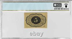 5 Cent Fractional Currency note-fr. 1230-Straight Edges-PCGS Choice UNC 63 PPQ