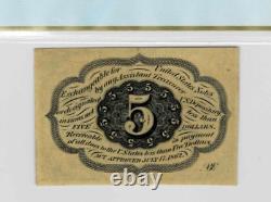 5 Cent Fractional Currency note-fr. 1230-Straight Edges-PCGS Choice UNC 63 PPQ