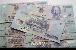 5 MILLION DONG 10 pcs 500,000 VND MONEY VIETNAM DONG CURRENCY BANKNOTES UNC NEW