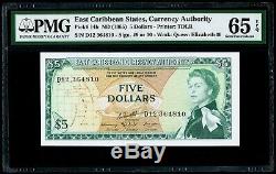 $5 ND (1965) East Caribbean States, Currency Authority PMG 65 EPQ Gem UNC