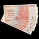 5x Zimbabwe 20 Trillion Dollar Banknote Money Unc Currency Hyperinflation 100t