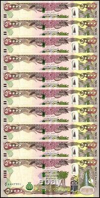 750,000 IRAQI DINAR / 15 x 50K IQD / AUTHENTIC IRAQ CURRENCY 2023, UNC