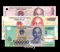 750,000 Vietnam Dong 1 500,000 1 200,000 & 1 50,000 Notes Unc Foreign Currency
