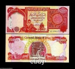 8 x 25,000 = 200,000 UNC IQD IRAQI DINAR BANKNOTE- Iraq Dinars Currency / Money