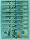 8x $100 Consecutive Sn Star Note Hundred Dollar Sequential Unc 2009 Currency Lot