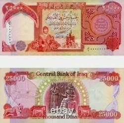 91,800 Iraqi Dinars Iraq Currency Unc Banknotes Complete Set Every Iqd Bill