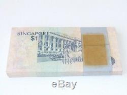 99 Pcs. Bundle Singapore $1 Bird Flag Dancer Unc Currency Money Bank Note