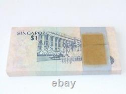 99 Pcs. Bundle Singapore $1 Bird Flag Dancer Unc Currency Money Bank Note