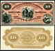 Argentina P-s1784r 10 Pesos Bolivianos 1869 Horse Heads World Currency Unc