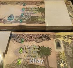 A MILLION IRAQ DINAR 1,000,000 IQD 20 x 50,000 AUTHENTIC IRAQ CURRENCY