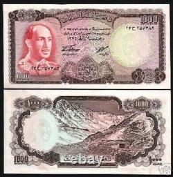Afghanistan 1000 AFGHANIS P-46 1967 King ZAHIR Shah UNC De La Rue Currency NOTE