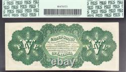 Amazing CHOICE UNC 1862 $5 GREENBACK US Legal Tender Note! PCGS 63 PPQ! 17894
