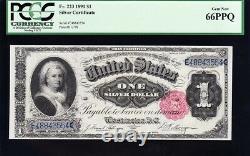 Amazing GEM++ UNC 1891 $1 MARTHA Silver Certificate! PCGS 66 PPQ! FREE SHIP