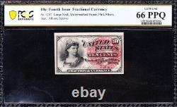 Amazing GEM++ UNC 4th issue 10 cent Fractional Currency Note PCGS 66 PPQ