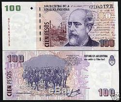 Argentina 100 Pesos P357 2012 Horse Ship Map Unc Latino Currency Money Bill Note