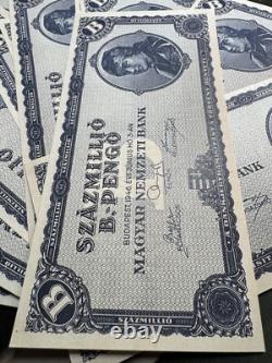 Authentic Hungary 100 Quintillion b-Pengo 1946, SUPERB GEM UNC Currency P-131