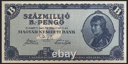Authentic Hungary 100 Quintillion b-Pengo 1946, SUPERB GEM UNC Currency P-131