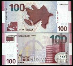 Azerbaijan 2013 100 Manat Prefix C P-36 Currency FREE SHIPPING UNC