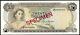 Bahamas 20 Dollars P31s 1968 Queen Specimen Unc Currency Money Bank Note