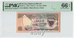 BAHRAIN 100 Fils 1964, P-1a Currency Board, PMG 66 EPQ Gem UNC Uncirculated