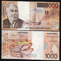 Belgium 1000 FRANCS P-150 1998 Pre Euro Belgian Boat UNC RARE Currency BANK NOTE