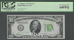 Better DALLAS District $10 1934 Very Choice UNC 64 PPQ Federal Reserve Note