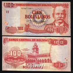 Bolivia 100 BOLIVIANOS P-226 1986 Moreno UNC Bolivian World Currency BANK NOTE