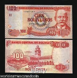 Bolivia 100 Bolivianos P226 2001 University Unc Latino Currency Money Bank Note