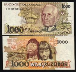 Brazil 1000 CRUZEIROS P-231 1991 x 100 Pcs BUNDLE Pack Lot UNC Currency BANKNOTE