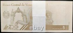 Brick 1000 Pcs New Banknote 5 Bolivares April 29. 2021 Venezuela Unc Pick# 115