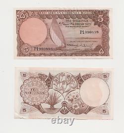British East Africa Currency Board 5 Shillings banknote UNC P-45 1964 aUNC