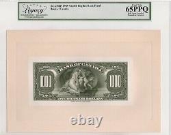 CANADA 1935 LCG Gem UNC-65 PPQ English $1000 Dollars Proof Banknote BC-19BP