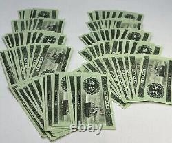 CHINA 5 Yen RMB Third set BANKNOTE Currency 1953 UNC Bundle Lot 100 Money Green