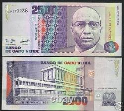 Cape Verde 2500 Escudos P61 1989 Flag Assembly Unc Currency Money Bill Bank Note